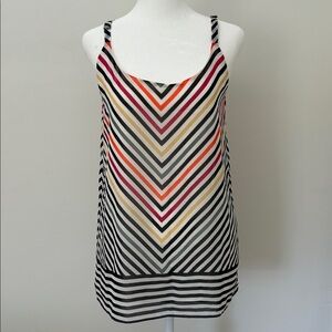 Cute cami tank blk striped size small